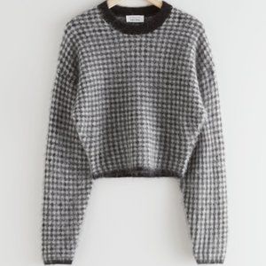 & other stories--Fuzzy Jacquard Knit Sweater